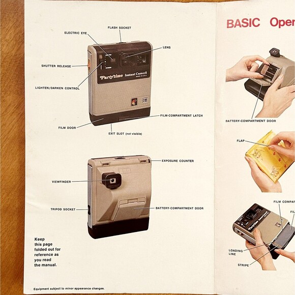 Vintage Kodak PartyTime Instant Camera User Instruction Manual Movie Prop - Picture 3 of 8